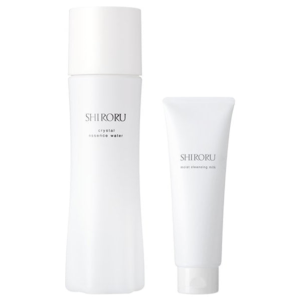 SHIRORU Crystal Essence Water & Mini Cleansing Milk Set, 100ml + 30g