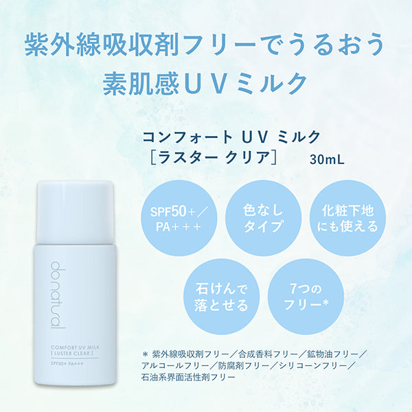 Do Natural Comfort UV Milk Luster Clear N SPF50 (Herbal), 30ml