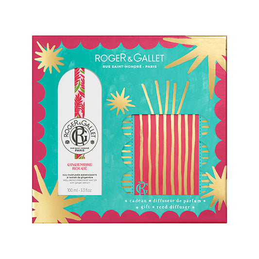 Roger & Gallet Eau Parfumée & Diffuser Coffin (Gingembre Rouge)