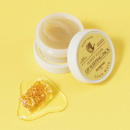 SKINFOOD Honey Sugar Lip Sleeping Pack (Honey Sugar), 21ml (Honey Sugar)