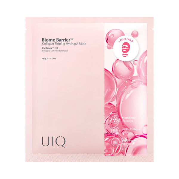 UIQ Biome Barrier Collagen Firming Hydrogel Mask, 5 Sheets