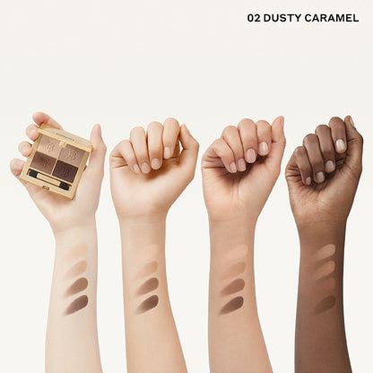 Burberry Eye Quad, 02 Dusty Caramel, 4.7g, Silky finish