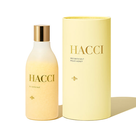 HACCI BEE Bath Salt Milky Honey, 300g, Powdery Honey Scent