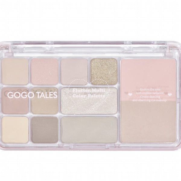 GOGO TALES Flutter Multi-Color Palette (02 Sweet Coral), 14.6g