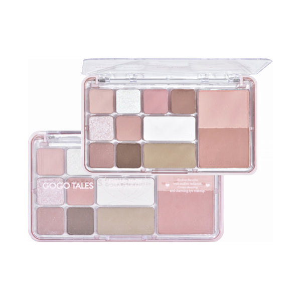 GOGO TALES Flutter Multi-Color Palette (01 Fluffy Pink), 14.6g