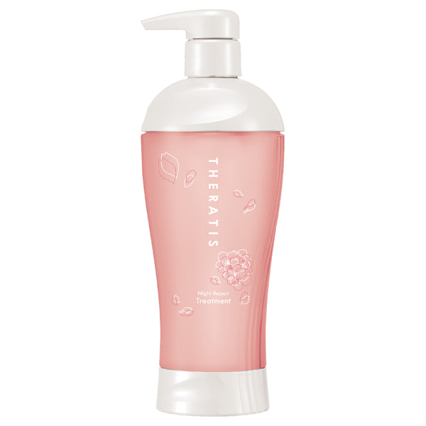 THERATIS Night Repair Pair Set with Bath Salts, Sakura, 435ml, 435g, 50g