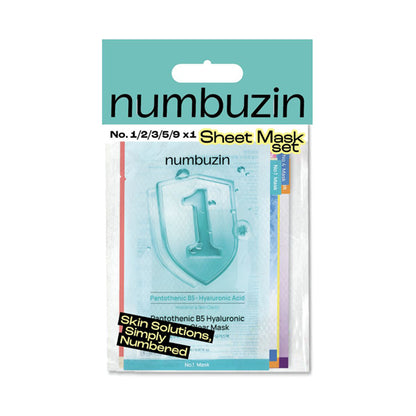 Numbuzin Sheet Mask 5 Assorted Set