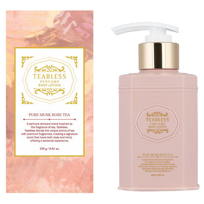 TEABLESS Pure Musk Rose Tea Perfume Body Lotion, 250g