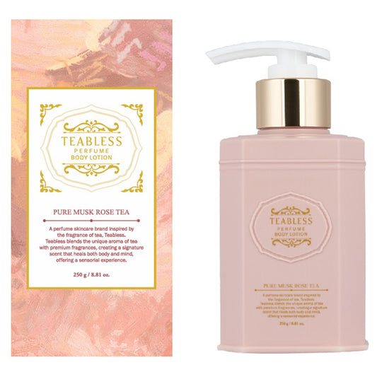 TEABLESS Pure Musk Rose Tea Perfume Body Lotion, 250g