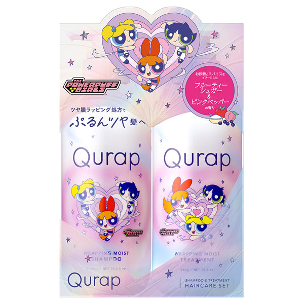 Qurap Wrapping Moist Hair Care Set (Powerpuff Girls)