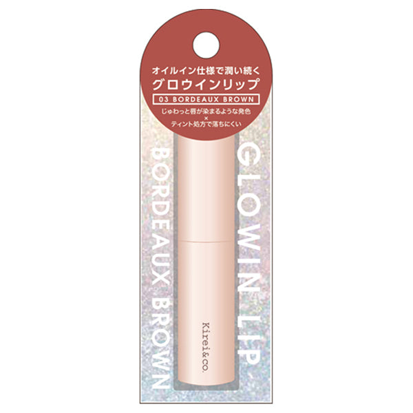 Kirei＆co. Glow-in Lip (03 Bordeaux Brown), 1 unit