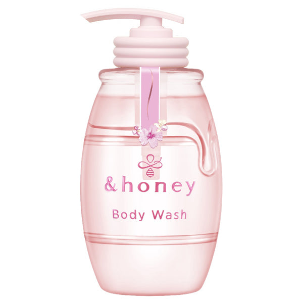 &honey Sakura Deep Moist Gel Body Wash, 500ml (Hinoki&Sakura)