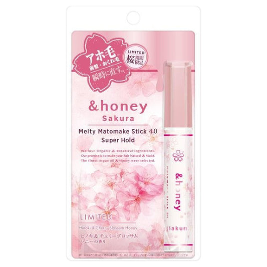 &honey Sakura Melty Makeup Stick SH4.0, 9g, Hinoki & Cherry Blossom Honey