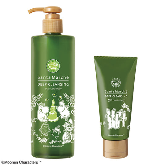 SantaMarche Medicated Deep Cleansing Moomin Bottle + Mini Set, 400g, 70g