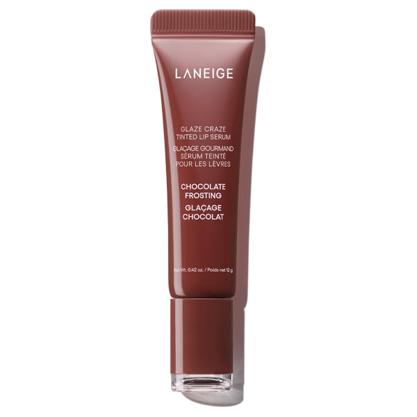 LANEIGE Glaze Tint Lip Serum, Chocolate Frosting, 12g