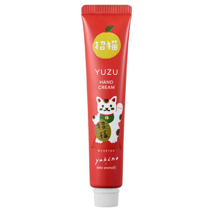 Daily Aroma Kochi Yuzu Hand Cream Maneki-neko Mini, 20g