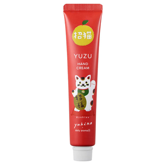 Daily Aroma Kochi Yuzu Hand Cream Maneki-neko Mini, 20g
