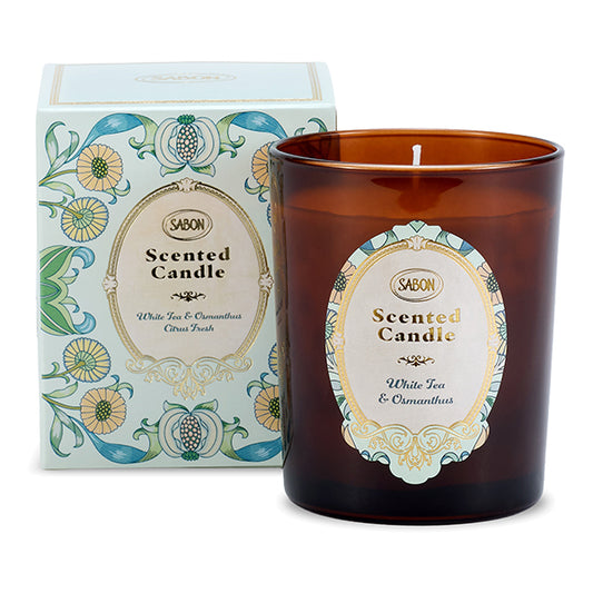 SABON White Tea & Osmanthus Candle, 180g