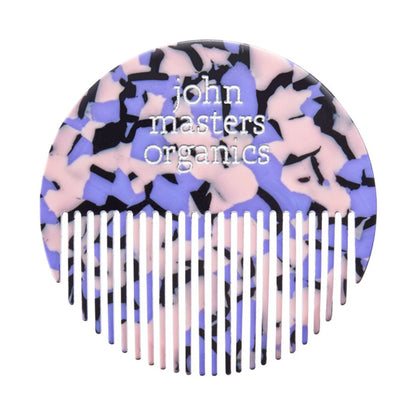 john masters organics Round Mini Comb (Purple Flower)