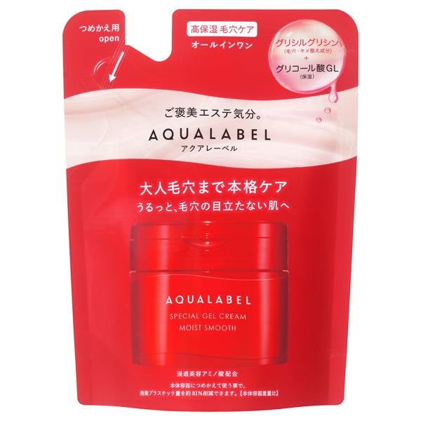AQUALABEL Special Gel Cream EX Moist Smooth Refill, 81g (Herbal Rose)