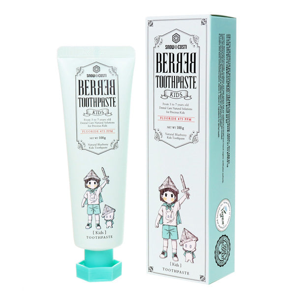 SNOWCOSTI Berbel Kids Toothpaste (Blueberry), 100g