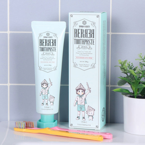 SNOWCOSTI Berbel Kids Toothpaste (Blueberry), 100g