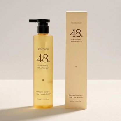 REBECOCO Golden Drip 48K Shampoo, 255ml