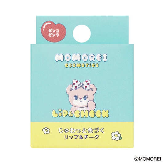 Momorei Cosmetics Lip & Cheek, Pinko Pink, 7.0g