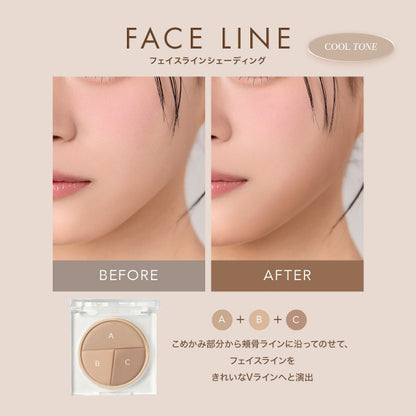 SELVE Foggy Shading Palette, 02 Warm Tone, 11g