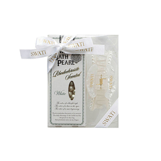 SWATi Bath Pearl & Hair Accessory (White), 1 Set