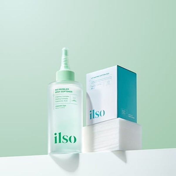 ilso No Problem Spot Softener & Cotton Pad Set