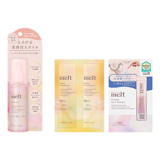 melt Moist Oil Set (Geranium & Muguet), 80ml
