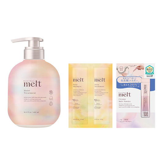 melt Moist Treatment Set (Geranium & Muguet), 480ml