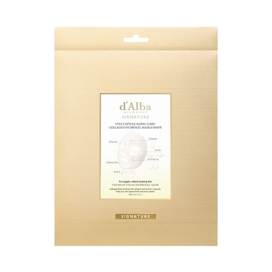 d'Alba Signature VTC Hydrogel Mask (8-Shape), 3 sheets