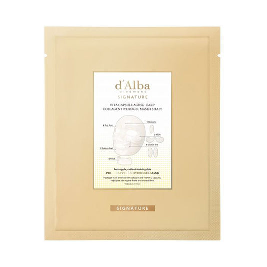 d'Alba Signature VTC Hydrogel Mask (8-Shape), 1 sheet