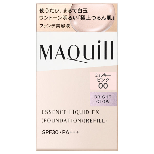 MAQuillAGE Essence Liquid EX Bright Glow SPF30 PA+++ Refill (Milky Pink 00), 24ml