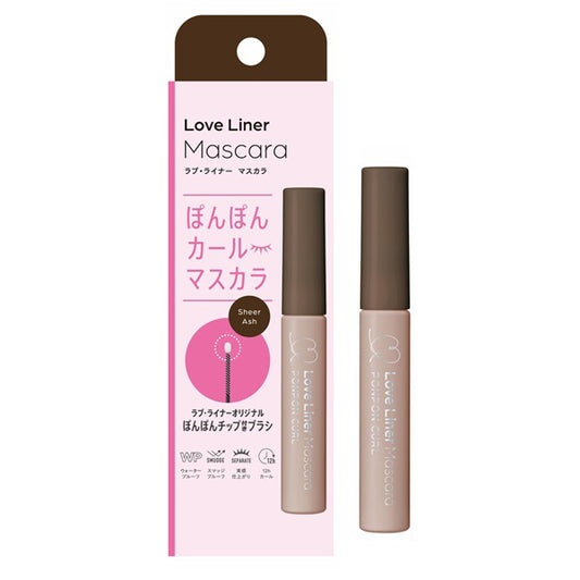 msh Love Liner Pom Pon Curl Mascara (Sheer Ash), 4.0g