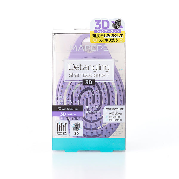 maPEPE Detangling Shampoo Brush 3D (Purple), 70g