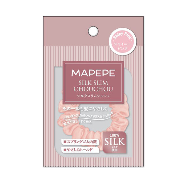 maPEPE Silk Slim Scrunchie (Shiny Pink), 7g
