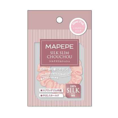 maPEPE Silk Slim Scrunchie (Shiny Pink), 7g