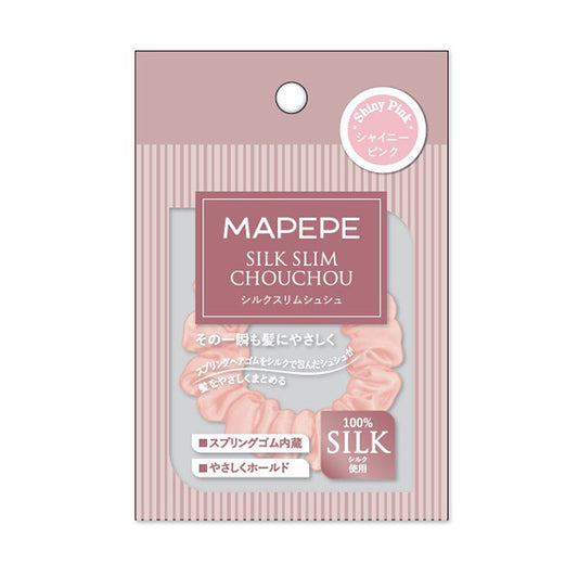 maPEPE Silk Slim Scrunchie (Shiny Pink), 7g