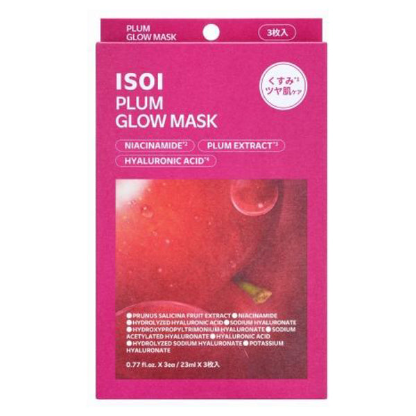 ISOI Plum Glow Mask, 3 sheets