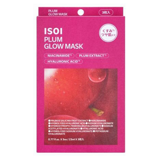 ISOI Plum Glow Mask, 3 sheets