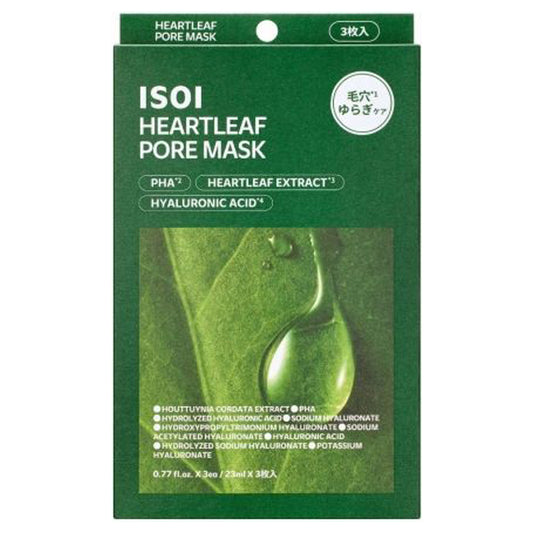 ISOI Houttuynia Cordata Pore Mask, 3 sheets