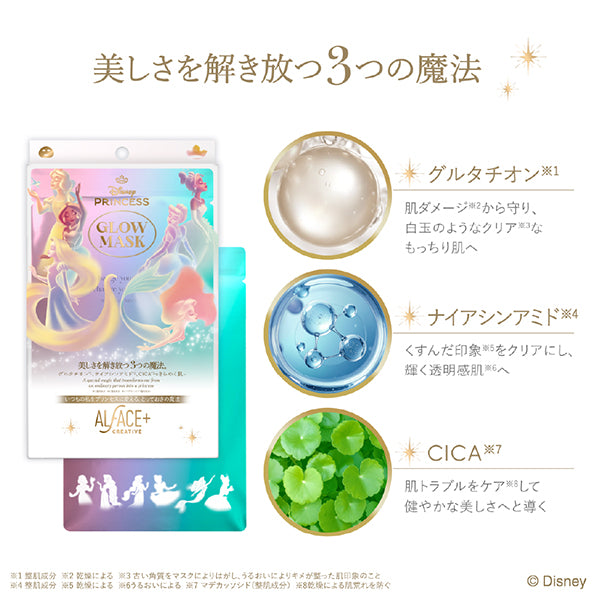 ALFACE CR Princess Glow Mask, 30ml x 6