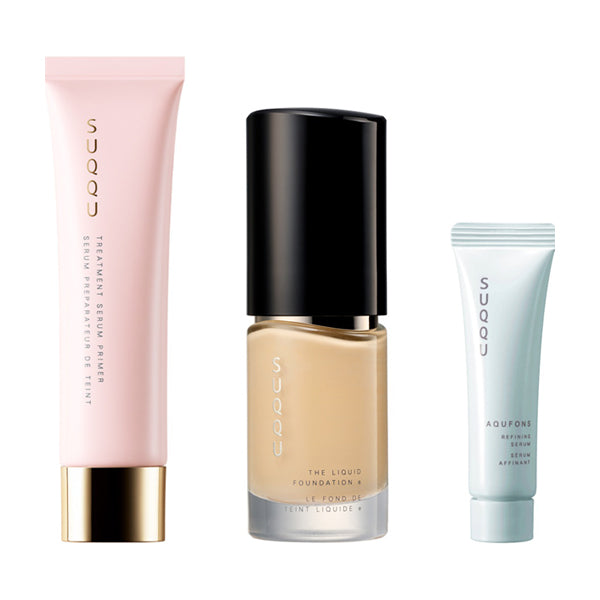 SUQQU The Liquid Foundation e 110 & Treatment Serum Primer Kit, 1 Set