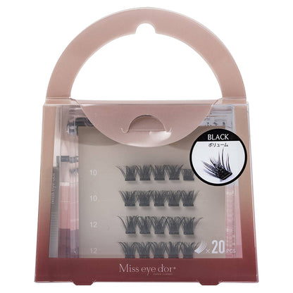 Miss eye dor 1-Second Eyelash Extensions Volume (Black), 20 Count