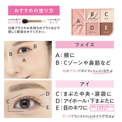 CEZANNE Face Eye Palette (03 Noble Beige)