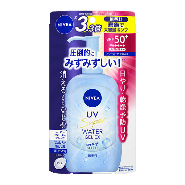 NIVEA UV Water Gel EX SPF50+ PA++++ Pump, 270g