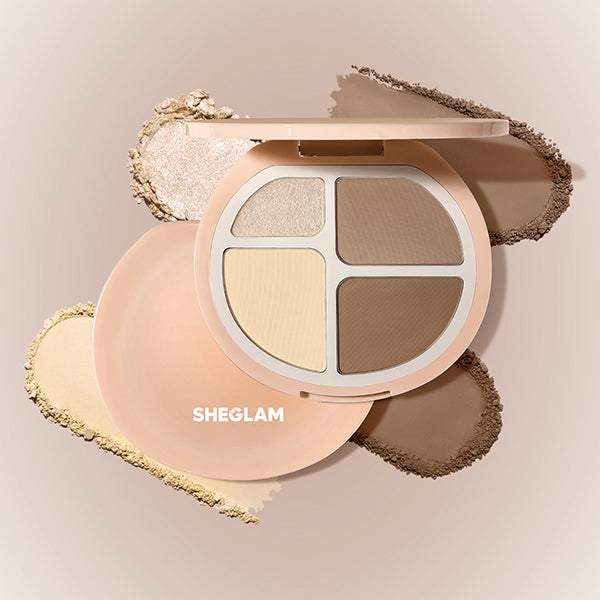 SHEGLAM Hyper Sclut Highlight & Contour Palette (Warm), 10g